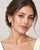 Elegant round cluster statement earrings finely crafted in solid 18K white gold. Centered and surrounded by authentic...