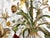 Vintage Tole 6-Light Chandelier With Flower Motif and Honest Patina For Sale - Image 18 of 18