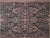Very fine Persian Sarouk Style carpet hand woven in India. Navy and red.