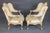 Pair 19th C French Louis XV Style Giltwood Wingback Chairs For Sale In Philadelphia - Image 6 of 14