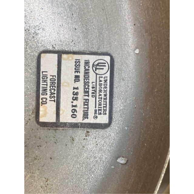 Vintage Forecast Lighting Nautical Light Brass Tinted Glass For Sale In Pittsburgh - Image 6 of 11