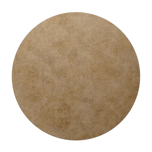 Tapis Round Caramel #003 Rug by TAPIS Studio For Sale