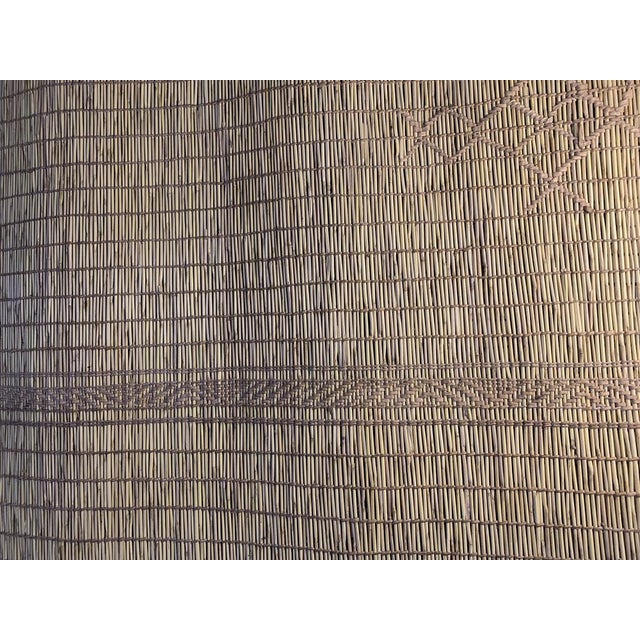 Wood Tuareg Rug in Plant Fibers and Leather, 1990s For Sale - Image 7 of 17