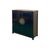 Asian Oriental Black Lacquer Slim Round Moon Face Storage Cabinet For Sale - Image 3 of 13
