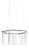 Dash Hex Chrome Metal and Glass Chandelier by Johanna Grawunder For Sale