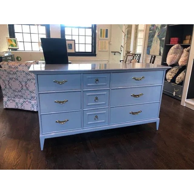 Broyhill 1970s New Hope Gray Dresser by Broyhill For Sale - Image 4 of 8