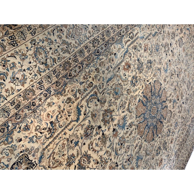 Early 21st Century Fine Hand Knotted Silk & Wool Persian Nain For Sale In Washington DC - Image 6 of 9
