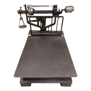 Small Crafted Brass & Iron Biscula For Sale