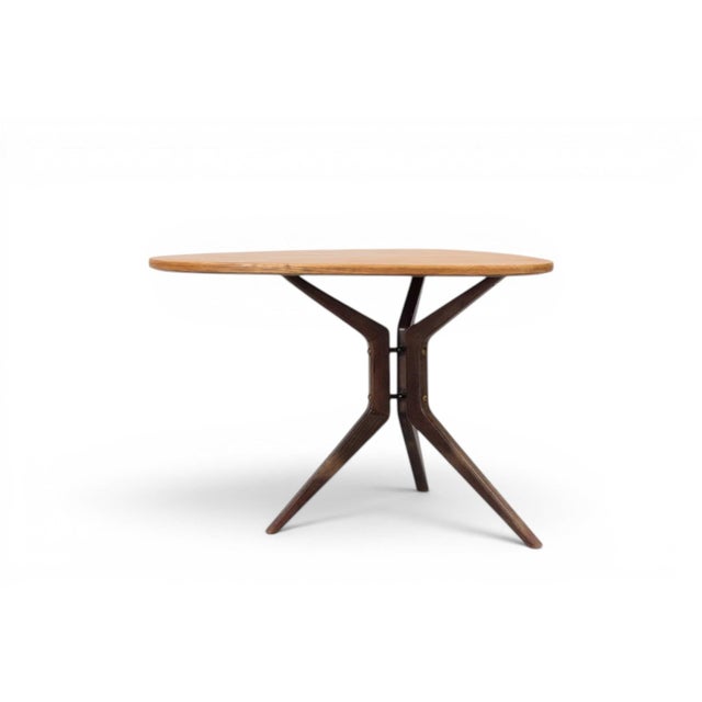 Mid 20th Century 1950s "Model 775" Wedge Side Table in Teak For Sale - Image 5 of 6