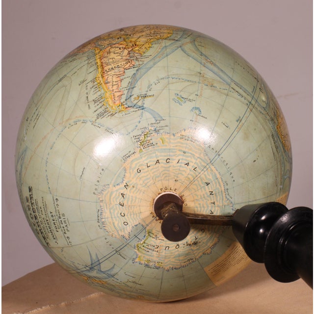 Early 20th Century Terrestrial Globe from J. Forest For Sale - Image 6 of 13