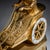 Metal Empire Mantel Clock with Putto in Chariot by Thiery À Paris For Sale - Image 7 of 11