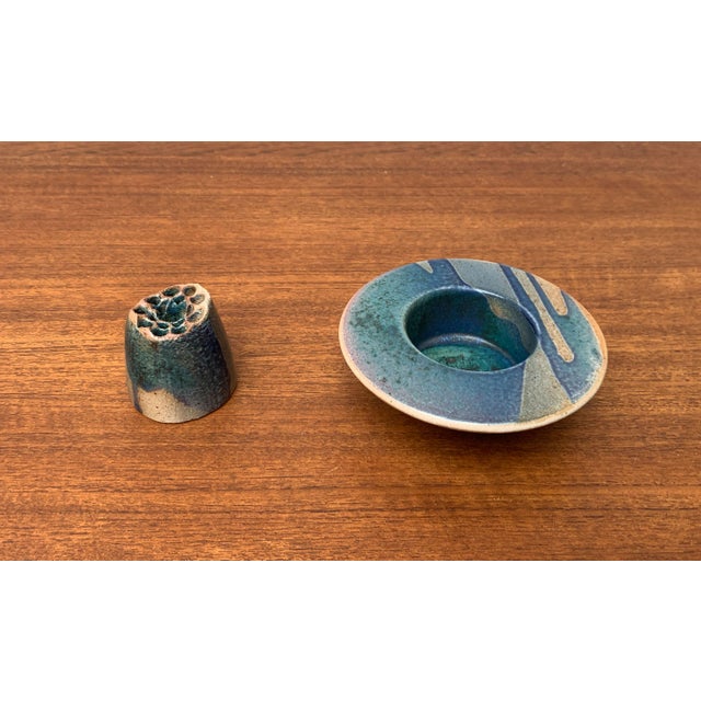 Vintage Postmodern Ceramic Pique Fleur Vase, 1980s For Sale - Image 11 of 18