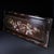 This is a striking, horizontal wooden plaque featuring intricate mother-of-pearl (nacre) inlay work. Crafted from a richly...