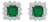 AGL Certified Insignificant Traditional 5 ct Colombian Emerald Diamond Earrings For Sale