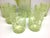 Early 20th Century Early 20th Century Rare Northwood Opalescent Daffodil Uranium Glass Pitcher & Six Glasses Water Lemonade Set For Sale - Image 5 of 10