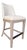 Bernhardt Light Gray Leather Counter Stool For Sale