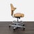 Modern Håg Capisco Saddle Chair - Tan Leather Ergonomic Office Chair For Sale - Image 3 of 8