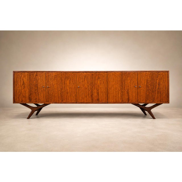 Forma Brazil Credenza in Solid Caviúna Hardwood by Forma, Brazilian Modern, Brazil, 1960s For Sale - Image 4 of 18