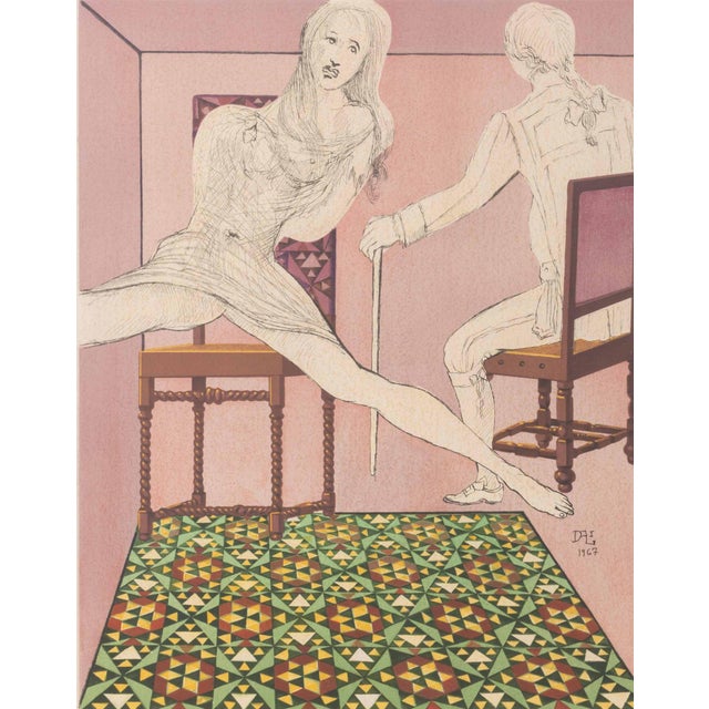 Salvador Dali (Spanish, 1904-1989), "Marianne and the Chevalier", Lithograph in Colors on Arches Paper, 1969, from Three...