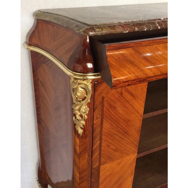 French 19th Century Louis XV Marquetry Cabinet in the Manner of Paul Sormani For Sale - Image 9 of 9