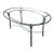 Brown Jordan Vintage Metal Oval Table For Sale