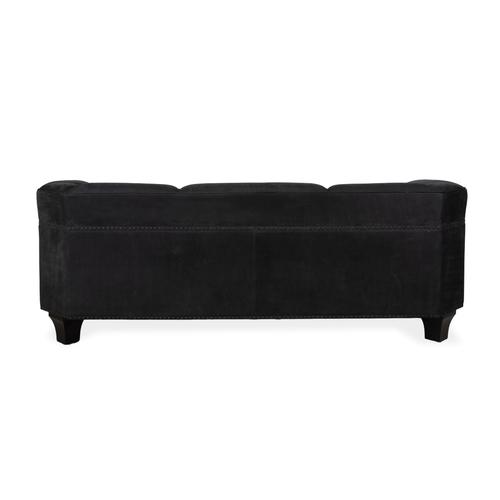 Black Leather 2-Seater Sofa from Wittmann For Sale - Image 9 of 11