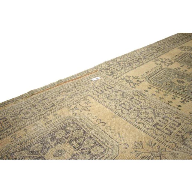 20th Century Turkish Oushak Hallway Runner - 4′10″ × 11′6″ For Sale In Dallas - Image 6 of 7