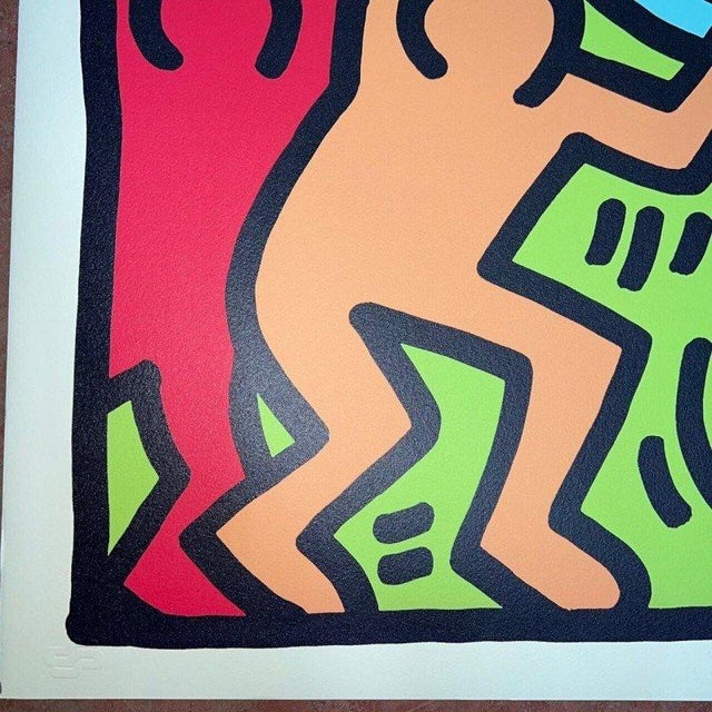 Keith Haring (1958 - 1990) Title: Andy Mouse Year: 1986 Dimensions: Approximately 100 x 100 cm Edition: Unique, unsigned...