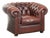 Chesterfield Club Chair in Cowhide For Sale