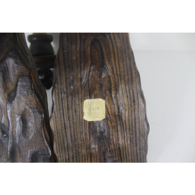 Vintage Pair of Spanish Wall Sconce Candle Holders For Sale - Image 10 of 10