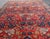 Red Antique Persian Bidjar Rug With Red Field and Bold Blue Floral Design 4'5 X 6'5 For Sale - Image 8 of 12