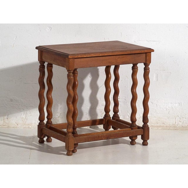 Nesting Tables in Oak, Set of 2 For Sale - Image 12 of 13