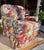Custom Floral Upholstered Club Chair Attributed to Mario Buatta For Sale - Image 17 of 18
