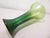 Signed Lundberg Studios Magnolia Pulled Feather Leaf Art Glass Vase Iridescent For Sale - Image 13 of 16