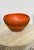 Aldo Londi 1960s Aldo Londi for Bitossi - Large Bowl From Seta Series in Lobster Orange For Sale - Image 4 of 7