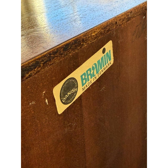 Bramin Møbler Vintage Danish Rosewood Drop Front Cabinet by Bramin – Mid Century Modern Bar For Sale - Image 4 of 10