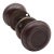 Vintage Dark Bronze Finish Passage Door Knob Set For Sale