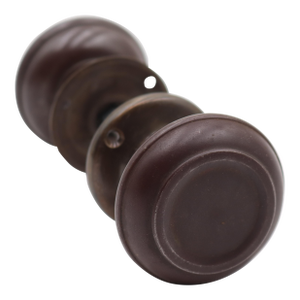 Vintage Dark Bronze Finish Passage Door Knob Set