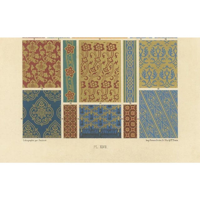 Firmin-Didot after Albert Racinet, XLVII of L’Ornement Polychrome, 1869, Paper For Sale - Image 3 of 10