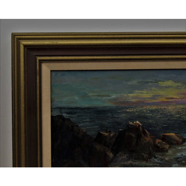 1960s Irina Belotelkin Roublon, Seascape at Dawn, Circa 1965 For Sale - Image 5 of 7