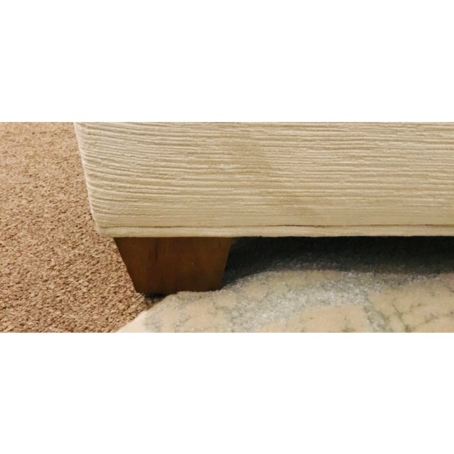 Modern Caracole Modern Off-White Ribbed Chenille Club Chair For Sale - Image 3 of 8