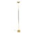 A stunning vintage floor lamp by Deknudt, crafted from gold-tone chrome-plated metal. It features a Hollywood Regency...