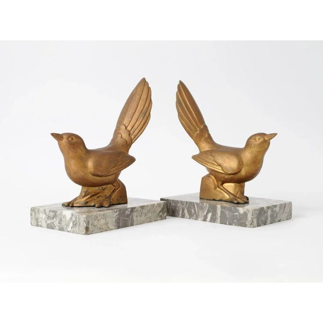 French Art Deco Bird Bookends, 1930s, Set of 2 For Sale - Image 3 of 9