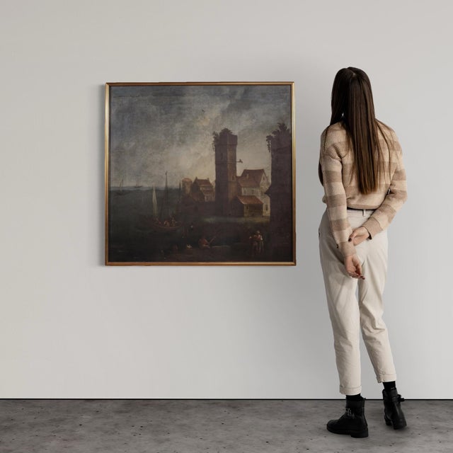 Unknown, Seascape, 1770, Oil on Canvas, Framed For Sale - Image 13 of 16