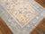 Early 20th Century 1920s White Blue Medallion Antique Indian Cotton Agra Carpet 4' X 5'7" Knotted Rug For Sale - Image 5 of 6