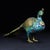 Late 19th Century Vintage Cloisonné Enamel Peacock Figurine With Brass Accents For Sale - Image 5 of 10