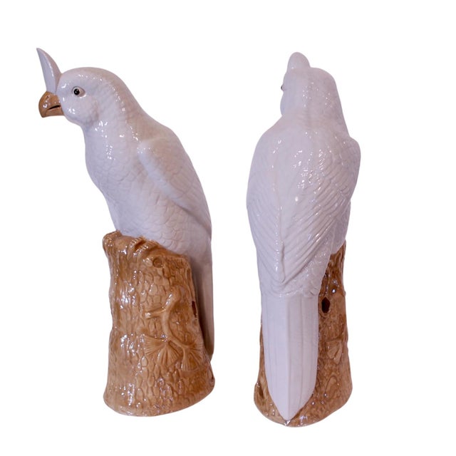 Chinese Export Porcelain Cockatoos - A Pair For Sale - Image 14 of 14