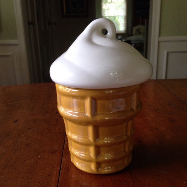 Vintage Ice Cream Cone Cookie Jar Chairish