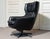 Vintage Black Leather Swivel Chair by H.W. Klein for Bramin Møbler, 1970s For Sale - Image 9 of 14