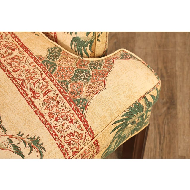Kittinger Williamsburg Adaptation Chippendale Style Mahogany Wing Chair For Sale - Image 11 of 18